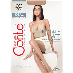 CONTE IDEAL 20 Матовые колготки женские с эффектом пудры «ultimate matt»