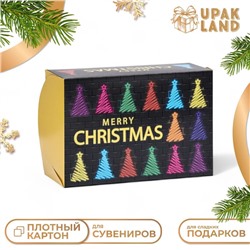 Упаковка без окна "Merry Christmas", 25 х 17 х 10 см, 1 шт.