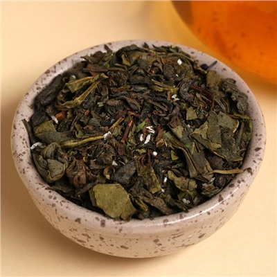 Чай зелёный «Лучшей мамочке», вкус: мята, кокосовая стружка, 50 г.