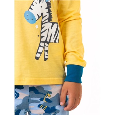 Пижама детская КМФ синий, Жёлтый