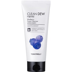 Пенка для умывания Tony Moly Clean Dew Blueberry Foam CleanserКорейская косметика по оптовым ценам. Популярные бренды Корейской косметалогии в интернет магазине ooptom.ru.