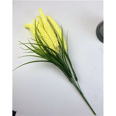 Декоративное растение Пырей, цвет желтый, 50 см, 7 голов