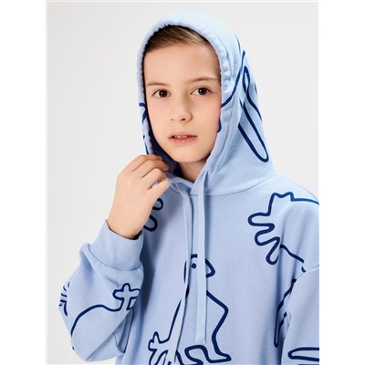 Джемпер детский Gzhel_hoodie васильковый Acoola