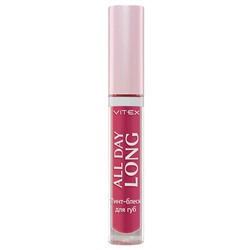 VITEX Тинт-блеск для губ  ALL DAY LONG, тон 35 All day glamour rose 3г