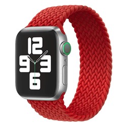 Ремешок ApW14 для "Apple Watch 42/44/45 mm" тканевый монобраслет L (red)