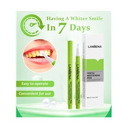 Отбеливающий карандаш для зубов Lanbena Teeth Whitening Pen c лимонно-лаймово-мятным вкусом