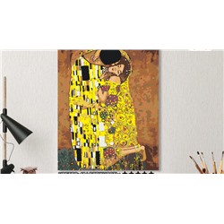Картина по номерам на холсте 50х40 см. «Поцелуй» Густав Климт. TM Selfica
