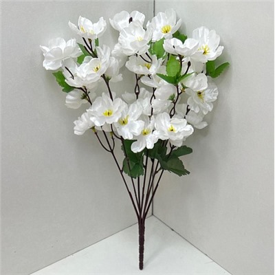 Цветок искусственный декоративный Ветка сакуры (35 цветков) 38 см