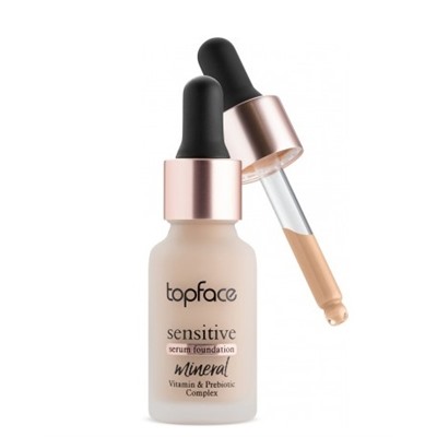 Topface Тональный крем на минеральной основе тон 2, "Sensitive Serum Foundation" PT565  (15мл)