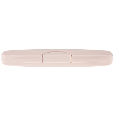 Футляр для зубной щетки пластмассовый 19х2х2,5см, бежево-розовый (Россия)