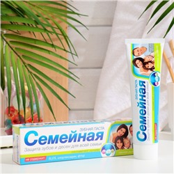 Зубная паста для всей семьи Семейная, свежее дыхание, 7 +, 130 г