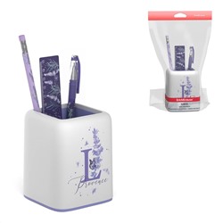 Набор настольный пластиковый ErichKrause® Forte, Lavender, белый с фиолетовой вставкой