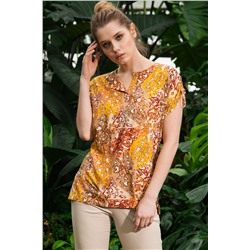 Летняя блуза из цветного штапеля