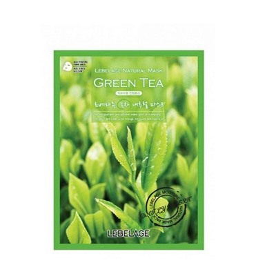 Lebelage Маска тканевая с экстрактом зеленого чая / Green Tea Solution Mask, 25 г