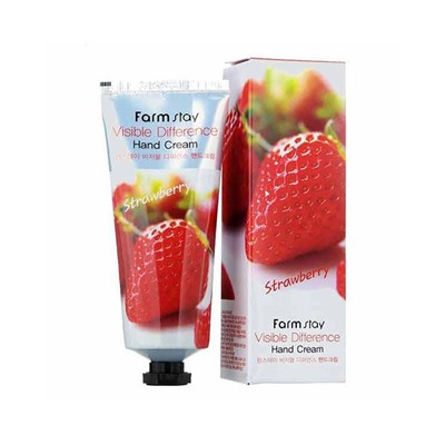 Крем для рук с экстрактом клубники FarmStay Visible Difference Hand Cream StrawberryКорейская косметика по оптовым ценам. Популярные бренды Корейской косметалогии в интернет магазине ooptom.ru.