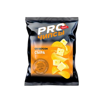 «PRO-Чипсы», чипсы со вкусом сыра, произведены из свежего картофеля, 60 г