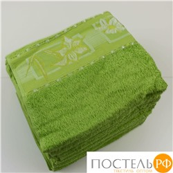 Полотенце "Ромашка" зеленый 500 гр, 50*90,100% хлопок. (32)