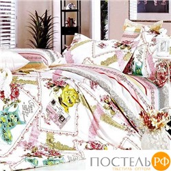 TS02-184-70 код1002, Постельное белье Tango Novella 2-спальный 2 наволочки, 70x70 (2 шт), Сатин, Коробка