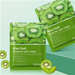 Тканевая маска для лица с экстрактом киви Bioaqua Kiwi Fruit Facial Mask 1шт