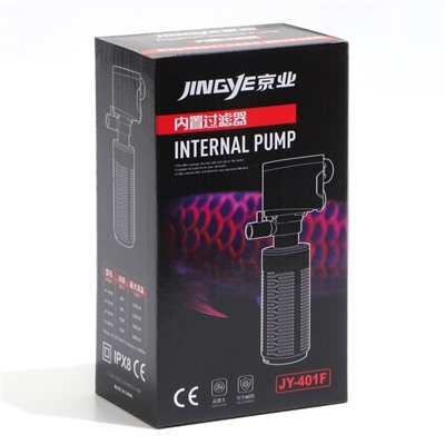 Фильтр внутренний JINGYE JY-401F, 400 л/ч, 4 Вт