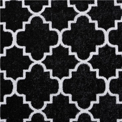 Полотенце махровое Этель "Ornament" чёрный, 70х130 см, 100% хлопок, 420 гр/м2