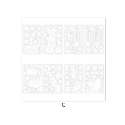Новогодние наклейки на окна 8 шт SB020221
