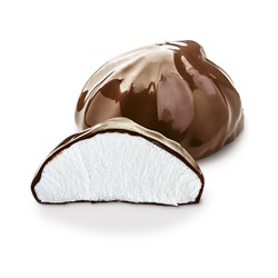 Сливочный в шоколаде глазированный зефир 0.8 кг