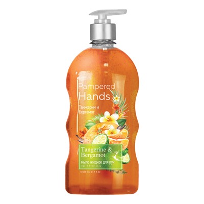 PAMPERED HANDS Мыло жидкое для рук Танжерин и Бергамот 650г