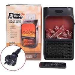 Портативный обогреватель-камин Flame Heater с пультом, 1000W