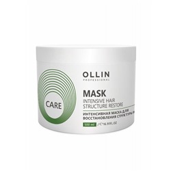 Ollin Интенсивная маска для восстановления структуры волос / Care, 500 мл