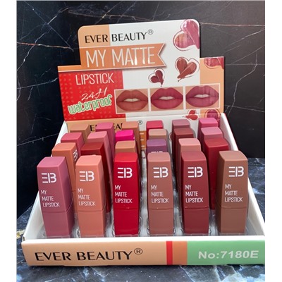 Набор матовых помад для губ Ever Beauty My Matte (ряд 24шт)