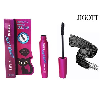 (Китай) Тушь Кошачий взгляд JIGOTT Cat`s Eye Super Lash