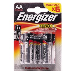 Батарейка AA Energizer LR6 Max (6-BL) (72) ЦЕНА УКАЗАНА ЗА 6 ШТ