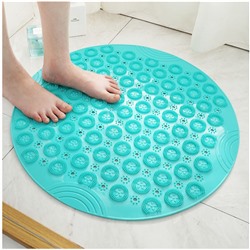 Нескользящий коврик для ванной Massage foot 37х37см (в ассортименте)