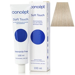 Крем-краска для волос без аммиака 10.36 блондин ультра светлый золотисто-фиолетовый Soft Touch Concept 100 мл