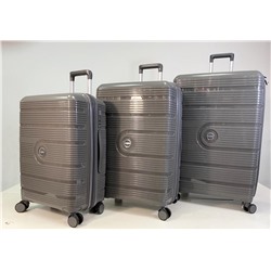 Набор из 3-х чемоданов с расширением 23105 Темно-серый
