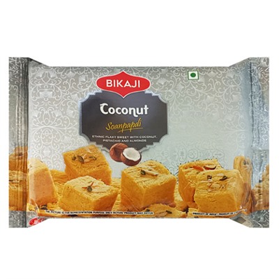 Сладость Соан Папди с кокосом Бикаджи (Soan Papdi Coconat Bikaji) 200 гр.