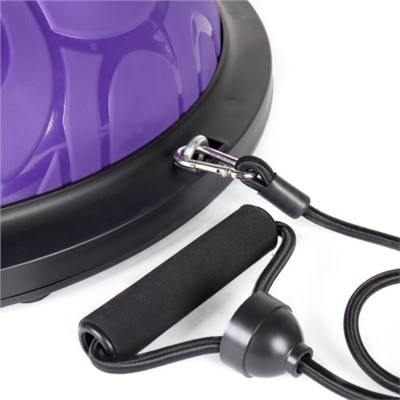 BOSU полусфера балансировочная для фитнеса надувная с насосом. Завитки. Фиолетовый. 46см. / BOSU58Z-PH / уп 5