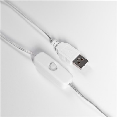 Светодиодная фигура «Единорог» 40 × 36 × 21 см, пластик, USB, свечение белое