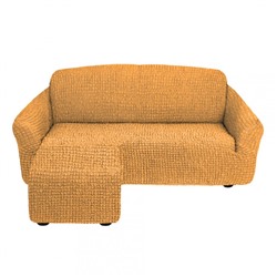 Чехол на угловой диван с выступом оттоманкой левый угол