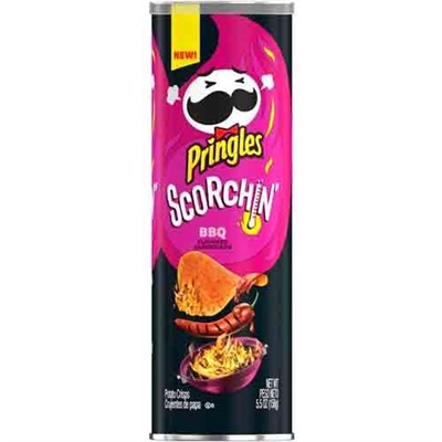 Картофельные чипсы Pringles Scorchin BBQ 158гр