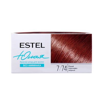Краска-уход для волос ESTEL русый, коричнево-медный