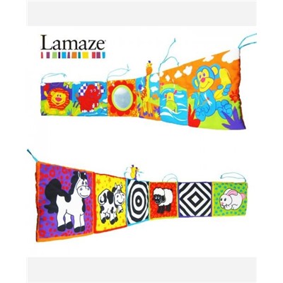 Книжка-игрушка на кроватку Lamaze 2-х сторонняя 904451