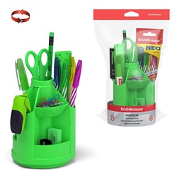 Набор настольный вращающийся пластиковый ErichKrause® Mini Desk, Neon Solid, зеленый