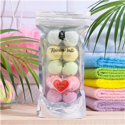 Маленькие бурлящие шарики для ванны Rainbow balls "Love you" 150 гр. 7752806