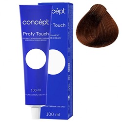Стойкая крем-краска для волос 4.75 темно-каштановый  Pofy Touch Concept 100 мл