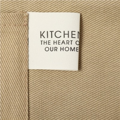 Фартук Этель Kitchen 60х70 см, цв. бежевый, 100% хл, саржа 250 г/м2