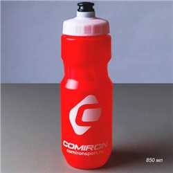 Бутылка для воды COMIRON "Advance" с одноцветным принтом. Красная. 850 мл. /711615 /FWCPE-281Сr / уп 1