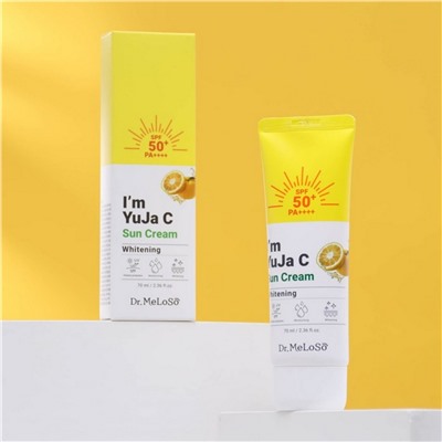 Dr.MeLoSo Крем для лица солнцезащитный отбеливающий / Im Yuja C Whitening Sun Cream SPF50+ PA+++, 70 мл