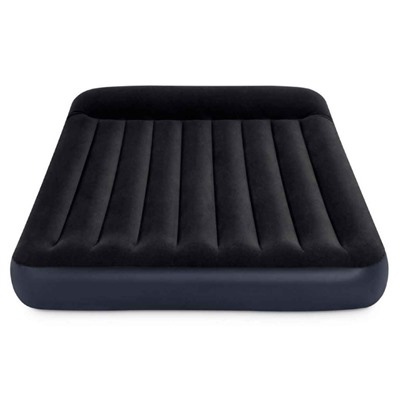 Надувной матрас Pillow Rest Classic 152х203х25см с подголовником и встроенным насосом 220В, уп.3